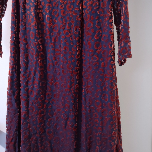 Boden velvet leopard midi dress - Picture 3 of 6